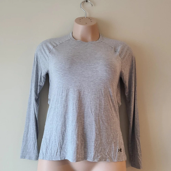 Under Armour Tops - Under Armour long sleeve shirt modal open back gray yoga women's sz.M